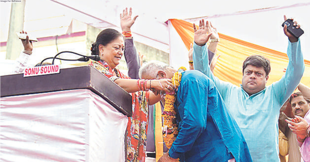 Raje: People determined to bid farewell to Cong & welcome BJP